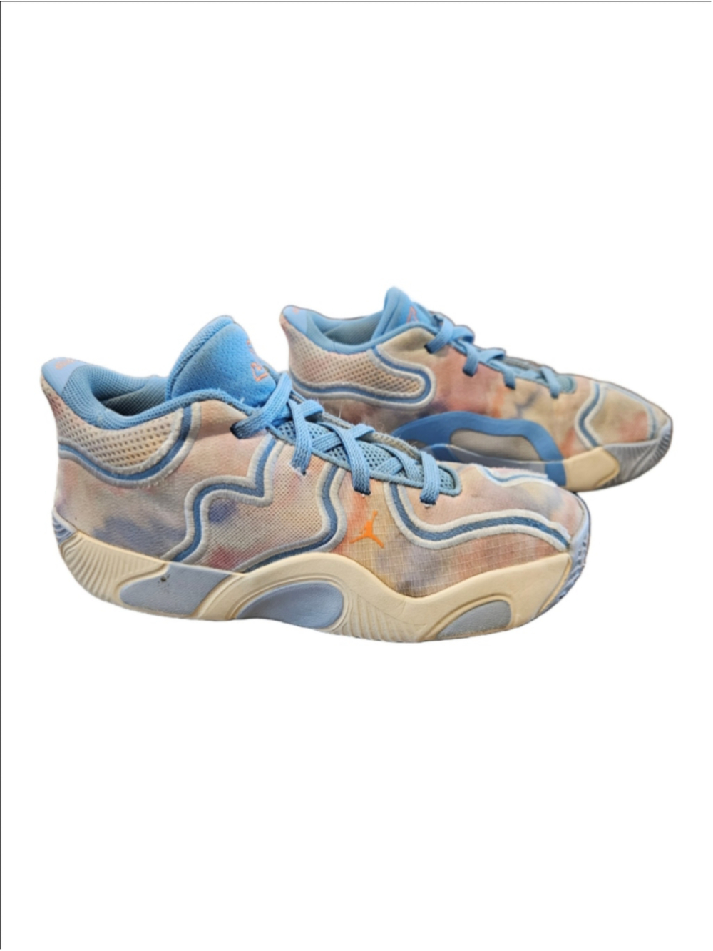 Boys Jordan Tatum 3 Tie-Dye Basketball Sneakers Size 3 Little Boy
